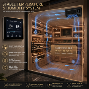 Humidor Personalizado Tipo Biblioteca con Interior de <span class=keywords><strong>Cedro</strong></span> Español para Proyectos de Clubes, Hoteles y Villas - Product Image 3