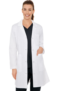 Bata de laboratorio para clínica médica para mujer, abrigo de laboratorio de algodón y poliéster de alta calidad con logotipo personalizado para enfermera - Product Image 6