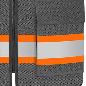 Gilet de sécurité en polyester pas cher, vêtements de travail de sécurité réfléchissants, logo personnalisé imprimé, gilet de sécurité mis en ligne par Dress Sports - Product Image 3