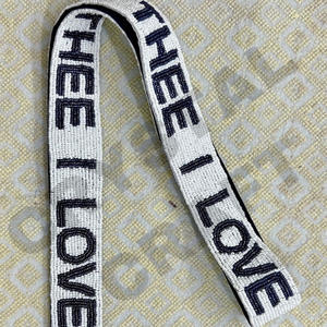 Star Game Day Personnalisé 'Hook Em Horns' Accessoire à la mode Sangle de sac à main perlée avec sangles de sac en perles de rocaille en or blanc - Product Image 6