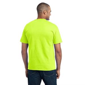 T-shirt de travail épais à manches courtes pour hommes avec poche T-shirt super doux 65% polyester/35% coton pour hommes - Product Image 2
