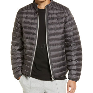 High Standard Plus Size Men Casual Zipper Plain Dyed Breathable <b>Windproof</b> Eco-Friendly Waterproof Winter Turtleneck Puffer - Product Image 2