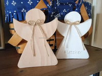 Ange de protection en bois cadeau de naissance pour bébé fille cadeau de baptême et une fille avec une colombe est une belle idée pour la naissance d'une fille
