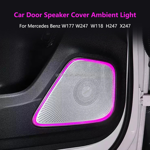 Housse de haut-parleur de milieu de gamme 64 couleurs pour Benz New A/B/<span class=keywords><strong>CLA</strong></span>/GLA/GLB W177 W118 W247 LED Horn Audio Trim Cover - Product Image 2