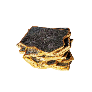 ที่รองแก้วคริสตัลสำหรับใช้เป็นของขวัญงานหัตถกรรมหิน Gabbro Jasper - Product Image 2