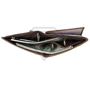 Top Venta Mejor Producto al por mayor de encargo del color de cuero de la cartera impermeable de cuero de los hombres cartera OEM con servicio - Product Image 3