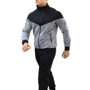 Conjuntos de chándales de alta calidad personalizados OEM para hombre, sudaderas con capucha deportivas sublimadas con logotipo personalizado para hombre, chándal para hombre - Product Image 3