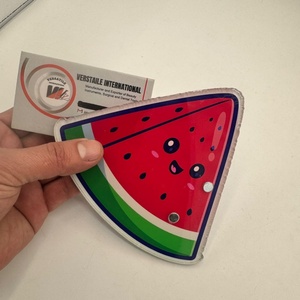 Nouveauté : plaque magnétique pour cils avec logo personnalisé, extensions de cils, triangle pastèque, carreaux en acier inoxydable, design floral diamant - Product Image 1