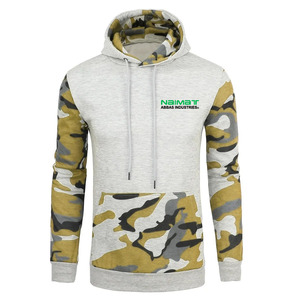 Sweat à capuche thermique en molleton de coton/polyester respirant, tendance, pour l'hiver, l'entraînement en salle de sport, grande taille, impression par sublimation, uni - Product Image 6