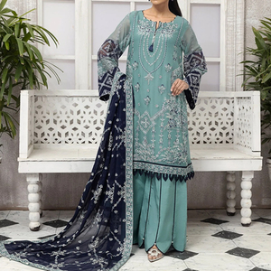 Robe de soirée brodée à manches longues prête à porter pour femmes Robe de fête et de mariage de haute qualité pour femmes - Product Image 2