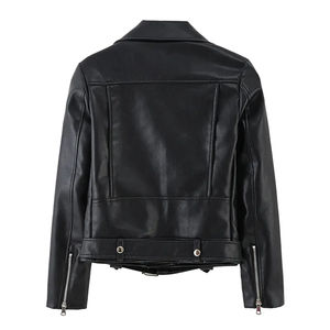 Venta al por mayor fabricante de ropa desgaste chaqueta de cuero para las mujeres de material de alta calidad transpirable chaqueta de cuero de las mujeres al por mayor - Product Image 2