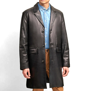 Blouson aviateur en cuir pour homme, design personnalisé, meilleure qualité, nouvelle tendance, col rabattu uni, respirant, doublure en coton imperméable - Product Image 1