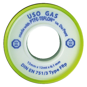 Cinta de Teflón para Gas 'professional' 1/2x12 M. X0.1 Mm - Cf. 10 Piezas - Product Image 1