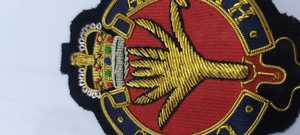 Insignes Wok brodés à la main Emblèmes en polyester patchs avec fil métallique tissé techniques pour étiquettes de vêtements personnalisées - Product Image 5