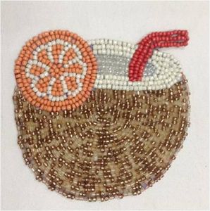 Custom Style Seed Beads Embroidery <b>Patch</b> Designs Fancy Beaded Embroidery <b>Patch</b> For Clothing Decor - Product Image 3