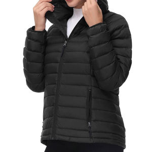 Short femme qualité supérieure léger matelassé zippé imperméable réversible doudoune doublure en nylon respirant - Product Image 4