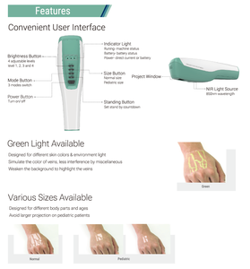 Alat Pencari Vena Medis Inframerah Portabel Genggam Perangkat Pencitraan Vena Peralatan Klinis - Product Image 6