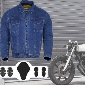 Vêtements de sport coupe-vent personnalisés pour hommes vente entière veste en jean pour la moto pour les amateurs de moto - Product Image 6