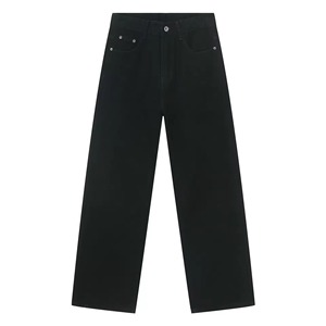 Estilo holgado con ajuste suelto Técnicas lavadas de hip hop Ropa de invierno Moda vintage personalizada Lavado azul - Product Image 5