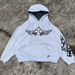 Hombres Streetwear 500gsm Personalizado Francés Terry Sun Faded Acid Wash Bordado Logo Recortado Rhinestone Zip up Sudadera con capucha con bordado - Product Image 1