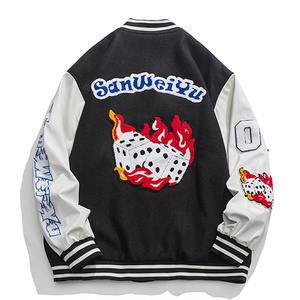 2025 Top Trending Design Venta caliente Hombres Varsity Jacket Alta calidad Letterman 100% Pure Fabric Varsity Jacket para hombres - Product Image 4