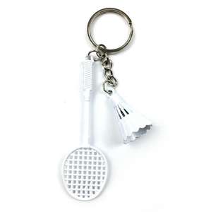 Creative colorful badminton racket Metal <b>personalized</b> <b>keychain</b> pendant small gift - Product Image 2