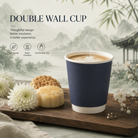 Vaso de Papel de Alta Gama para Servicio de Café en la Oficina, Clásico, Profesional, Estándar, de Grado Alimenticio, Seguro, Libre de Tóxicos, Anti-quemaduras