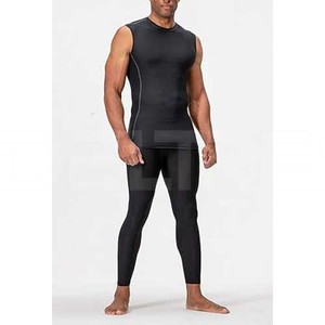 Algodón/bambú 2025 Camisetas de compresión de fibra para hombres adultos Patrón sólido Camisa de cuello redondo Ropa - Product Image 4