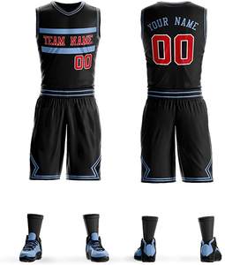 2025 ensemble d'uniformes de basket-ball grande taille pour hommes Polyester respirant avec conception de sublimation personnalisée pour les jeunes basketteurs - Product Image 4