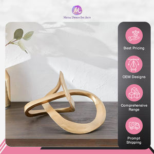 Sculpture décorative moderne en métal en laiton faite à la main utilisation d'hôtel à la maison conception attrayante - Product Image 2