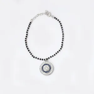 925 Silver <b>Tennis</b> Bracelet with Blue Sapphire for Women Daily Wear Rose <b>Gold</b> Emerald Cut Diamond Pearl <b>Gold</b> Jewelry - Product Image 1
