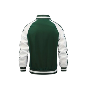 Chaqueta de béisbol informal para hombre, bombardero ligero de poliéster, estilo universitario, bordado de letras, mangas regulares - Product Image 4