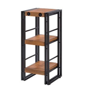 Estante de exhibición de madera de mango macizo de estilo nórdico, gabinetes para almacenamiento en la sala de estar con diseño minimalista moderno, muebles elegantes para el hogar - Product Image 5