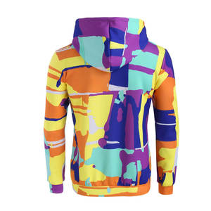 Sublimation Impression Numérique Sublimée 100% Polyester Tissu Polaire Streetwear Logo Personnalisable Sweats à Capuche pour Hommes - Product Image 5