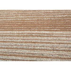 Alfombra de Lana y Viscosa Tejida a Mano con Diseño de Rayas Contorneadas, Rojo y Naranja-Hwv-51078 para Uso Doméstico - Product Image 3