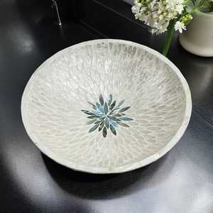 ถาดไม้ม็อบแบบฝังทำด้วยมือถาดใส่ชามโถและที่วางเค้กพร้อมแม่ของไข่มุกถาดเสิร์ฟของหวานสุดหรูสำหรับเดือนรอมฎอนและวันอีสเตอร์ - Product Image 4