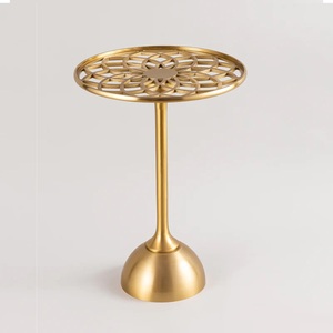 Aluminium Casted Design Frame Side <b>Table</b> Hotel Room Decorative Furniture <b>Table</b> Metal Top <b>Adjustable</b> <b>Height</b> Eco-Friendly Easy - Product Image 1