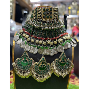Wholesale Custom Jewelry Manufacturers Afghani Jewelry Ladies Kuchi Party Vintage Women's <b>Jewellery</b> Sets Necklace & Earrings Set - Product Image 4