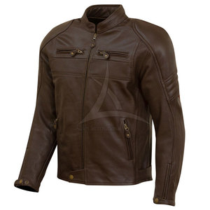 Dernières tendances en matière de vestes de moto pour hommes en cuir respirant de haute qualité fabriquées au Pakistan, manches longues, couleurs personnalisées, logo OEM - Product Image 1