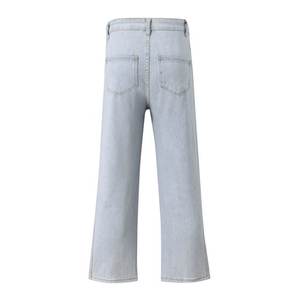 Cargo <b>jeans</b> <b>Men</b> Loose Straight Baggy Mopping pants hip hop Streetwear Skateboard Neutral denim <b>Wide</b> <b>Leg</b> Denim pants - Product Image 4