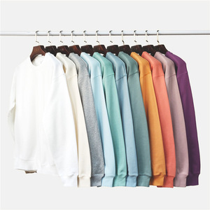 330G polaire pull décontracté enfants sweat à capuche uni vierge sans ficelle surdimensionné en gros personnalisé coton lourd vêtements pour enfants sweats à capuche - Product Image 2