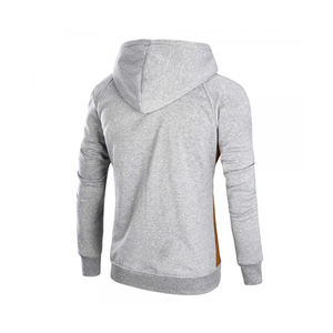 Sweat à capuche à col rond pour hommes, haut chaud pour l'automne et l'hiver 100% coton polyester, style manteau, coupe régulière et ample - Product Image 2