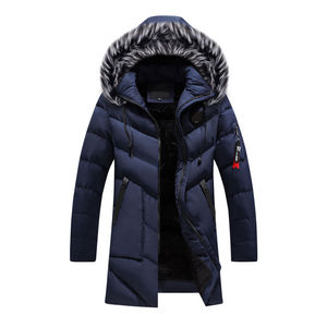 Men's Winter <b>Hooded</b> Double Layer <b>Waterproof</b> Windproof <b>Puffer</b> <b>Jacket</b> <b>with</b> Zipper Closure Versatile High Street Style - Product Image 4