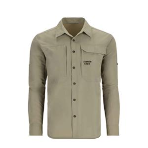 Camiseta de Pesca para Hombre, Personalizada con Logotipo, de Marca, de Calidad, Sublimada, de Secado Rápido, Cortavientos, Ligera, con Protección Solar, 100% Poliéster - Product Image 1