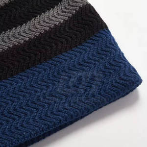 Bonnets en jacquard de couleur personnalisée, bonnets de haute qualité à bas prix pour adultes, port décontracté - Product Image 3