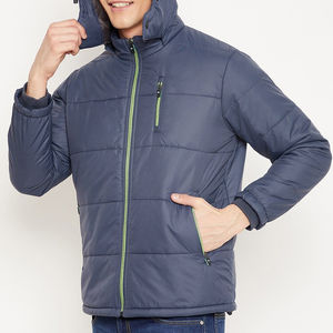 Nouvelle Marque Veste d'Hiver Casual à Capuche pour Homme Personnalisée Veste Matelassée de Luxe Haute Qualité Coquille en Nylon Réversible Respirante - Product Image 4