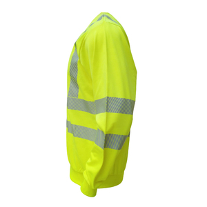 Wholesale Men's Reflective Windproof Polyester Shirt ANSI/ISEA 107 Certified High Visibility Workwear Breathable Quick Dry - Product Image 4