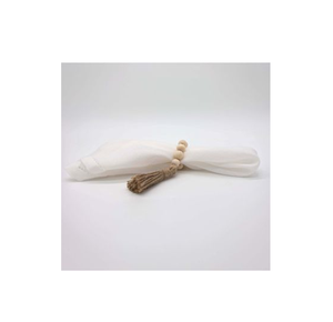 Style Perle en Bois Corde de Chanvre Gland Rond de Serviette pour la Vaisselle et les Articles de Décoration et au Meilleur Prix Artisanat Naturel - Product Image 4