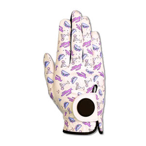 Guante de golf de dedo completo para todo tipo de clima, diseño de cuero PU impreso personalizado, cara sintética duradera, cuero Cabretta, servicio OEM ODM - Product Image 5