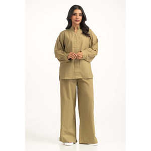 Camisa de Lino de Corte Regular WM-COD-SS25-323T con Cuello Mao, Transpirable y de Estilo Sencillo para Primavera/Verano - Product Image 4